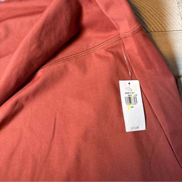 Old Navy Active Powersoft Skort Extra High Rise Go Dry Copper Red Womens Plus 3X - Picture 3 of 16